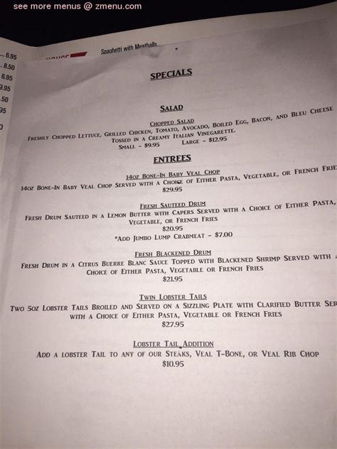 venezia's new orleans menu